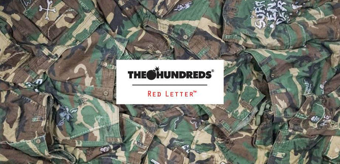 A Closer Look at the One-Of-A-Kind The Hundreds Red Letter Camo Shorts
