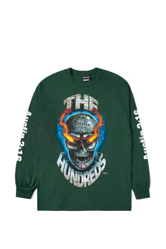 Flaming Skull L/S Shirt