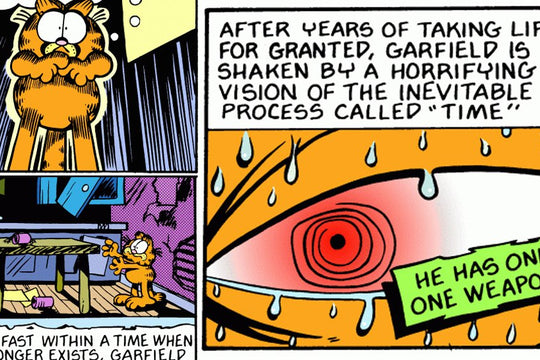 GARFIELD AND THE ABYSS :: The Scariest Garfield Comic Strip Series Ever from 1989