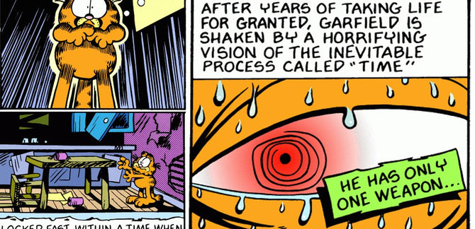 GARFIELD AND THE ABYSS :: The Scariest Garfield Comic Strip Series Ever from 1989
