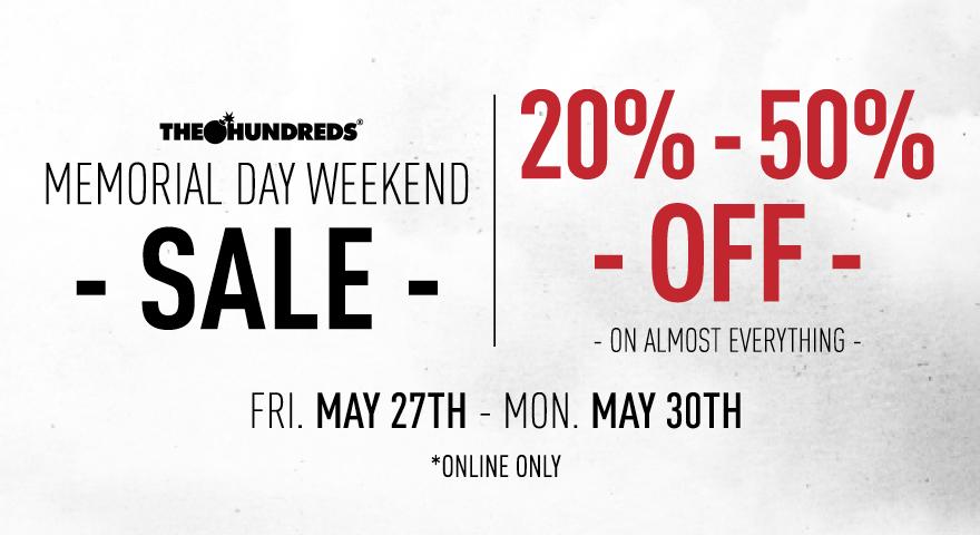 TODAY :: Memorial Day Weekend Sale :: Up to 50% Off From May 27-30