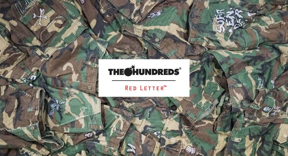 A Closer Look at the One-Of-A-Kind The Hundreds Red Letter Camo Shorts