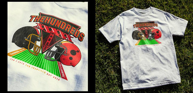 The Hundreds San Francisco Superbowl T-Shirt & Crew-Neck Sweatshirt
