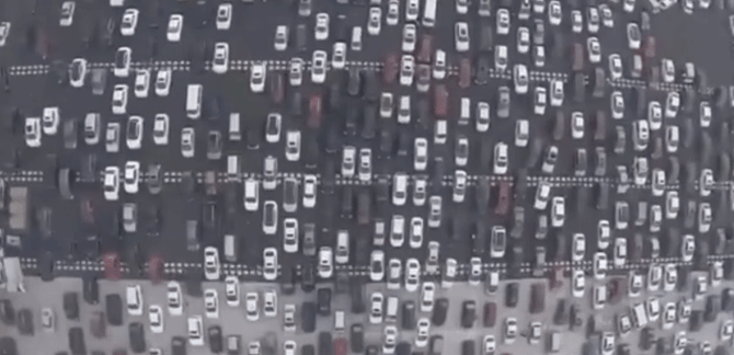 I THOUGHT L.A. TRAFFIC WAS BAD