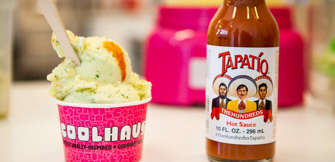 COOLHAUS :: TAPATIO-SPIKED PINEAPPLE CILANTRO CHILI SORBET