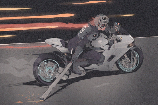 Grimy Singularity :: Dirtyrobot Illustrates a Streetwear-Influenced Cyberpunk Dystopia