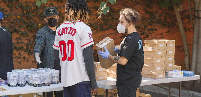 RECAP :: The Hundreds and Hav A Sole Pulled Up to Covenant House in LA to Give Everyone New Kicks