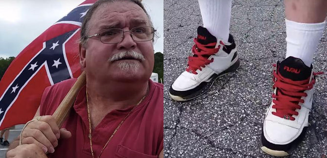 This KKK Member Was Hilariously Confronted at a Rally wearing FUBU Kicks