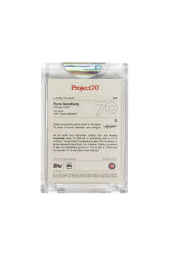 Silver Edition: Ryne Sandberg Topps Card by Bobby Hundreds