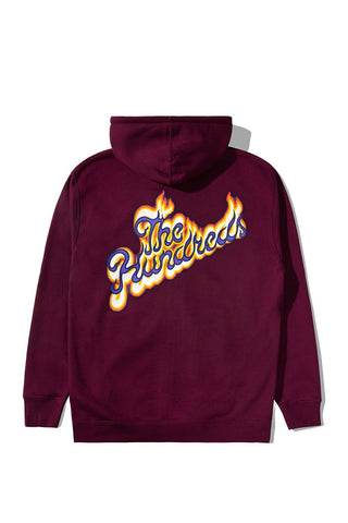 Flame Slant Zip Up Hoodie